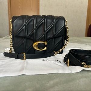 Coach Times Square Tabby- Black/Gold